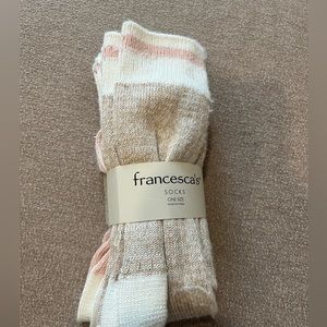 Francesca’s warm socks. Pink Neutral